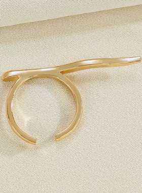 开口戒锌合金小众ins轻奢百搭款