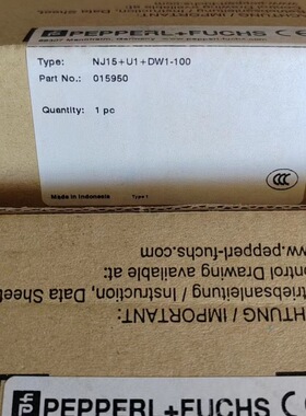 NJ15+U1+DW1-100倍加福感应式转速监视器订货号：015950全新现货