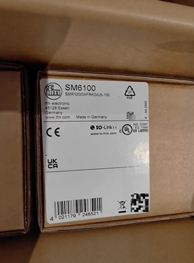 IFM易福门SM6100电磁流量计精确测量流量消耗和介质温度全新原装