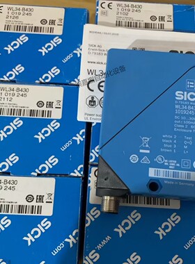 WL34-B430西克Sick镜反射式光电传感器订货号：1019245全新原装