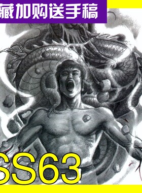 文君2纹身书籍手稿画册图案菩萨佛陀老传统凤凰满背如来骑象观音