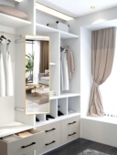 衣柜拉出镜 旋转伸缩镜 衣柜隐形滑动镜 全身镜