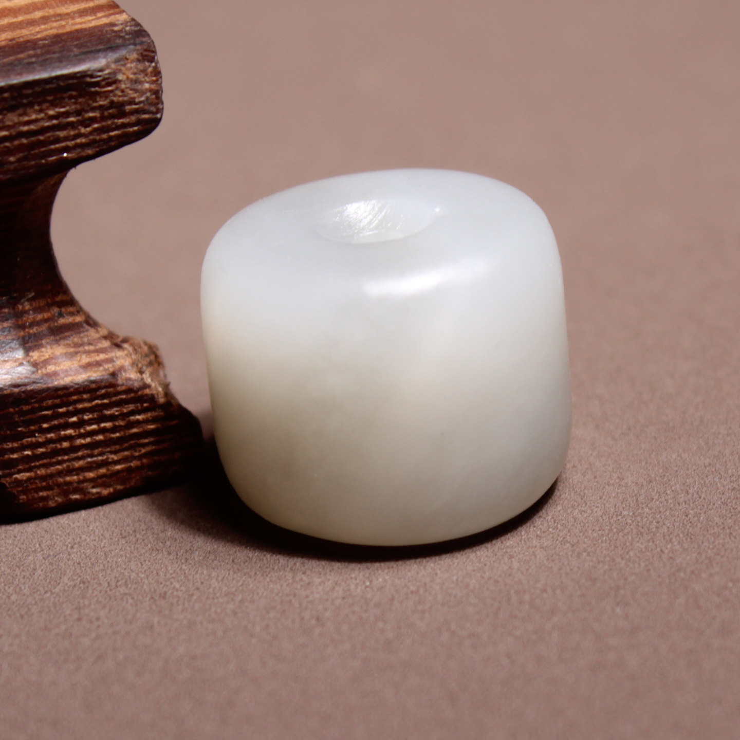 方言和田玉高脂糯白玉配饰隔珠