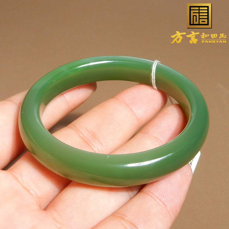无结构方言54mm贵妃猫眼碧玉手镯