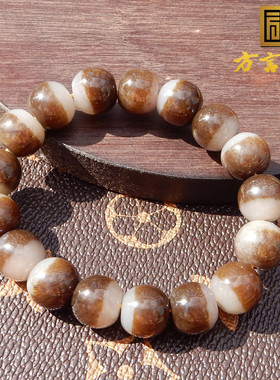 新疆且末料红糖玉12mm老型珠手链