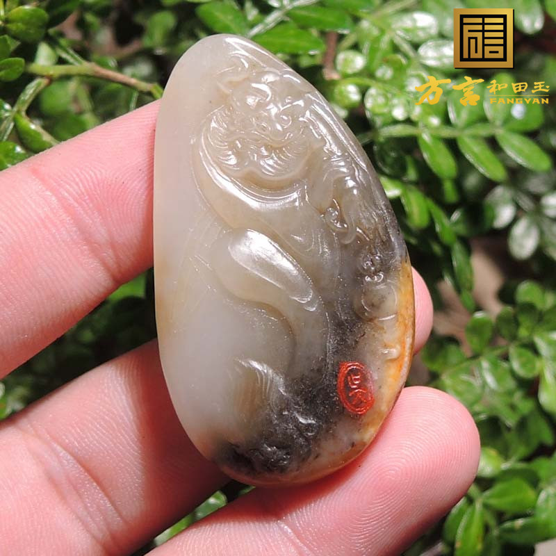 籽料钟馗吊坠玉雕大师