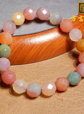 方言和田玉多巴胺盐源玛瑙棱形