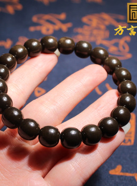 新疆且末老料黑红糖10mm单圈手串