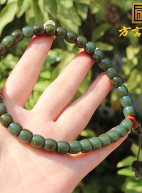 新疆策勒戈壁料蓝玉旱籽油润手持