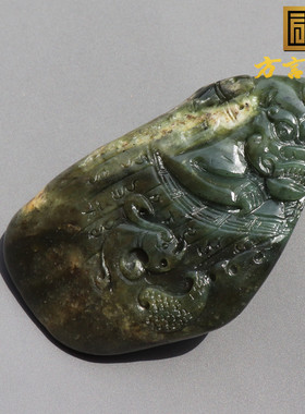 放漏方言和田玉收藏级推荐新疆温润细腻青玉籽料锦灰堆把件摆件A8