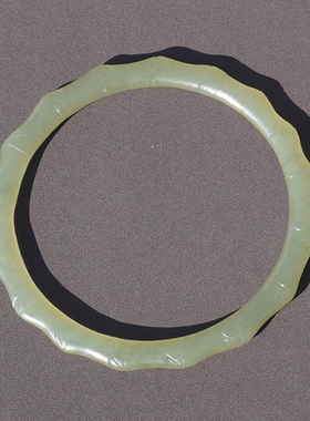 方言和田玉青海料细润湖水绿手镯