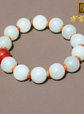 方言和田玉油润细点墨意境青花籽