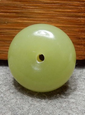 美滋滋方言和田玉精品温润新疆且末料黄口小平安扣配饰钥匙扣s7