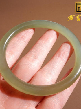 青海老坑料冰茶晴58mm细条手镯