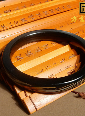 惊呆了方言和田玉佩戴级疆塔县青玉特色描银内径64mm正装手镯A2