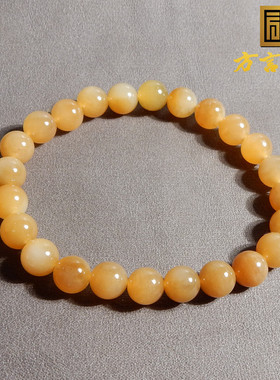 且末老料糖玉黄金糖8mm圆珠手串