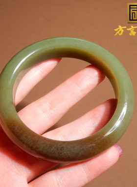 新疆且末青黄口带糖55mm精品手镯