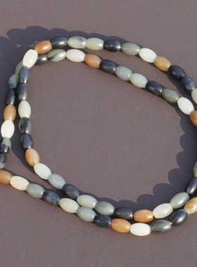 方言和田玉油润楼兰三色古风手串