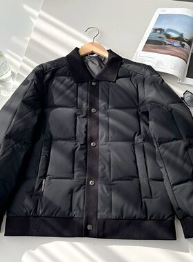 新款鸭绒2026爆款羽绒服男款翻领百搭保暖外套潮牌蓬松中青年男士