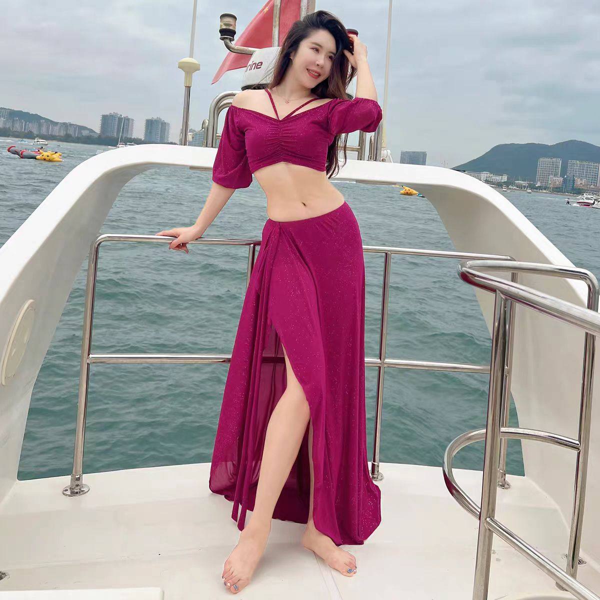 舞娘法式宫廷裙套装肚皮舞服新款