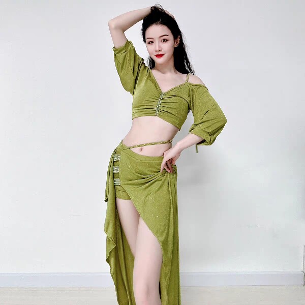 舞娘2025新款女性性感肚皮舞套装