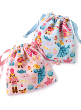 日本代购正品Chacott德国FEILER合作款 轻奢雪尼尔便携小袋收纳包