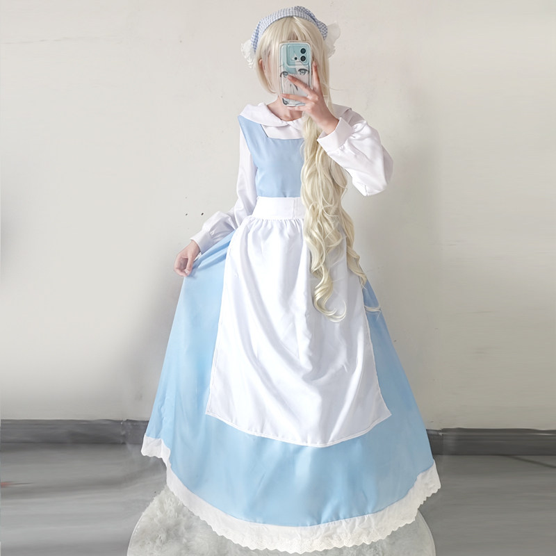 美女与野兽cos女仆连衣裙日系Cosplay女装/