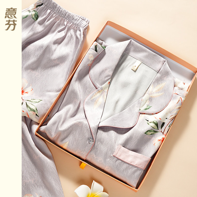 母亲节礼物送妈妈生日礼物实用丝绸睡衣给婆婆姥姥长辈礼品礼盒装