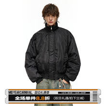 男道美式90白鸭绒立领羽绒服男2025冬季加厚保暖潮牌情侣加绒外套