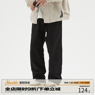 长裤 男道秋冬季 男日系cityboy宽松阔腿工装 新款 潮 百搭直筒休闲裤