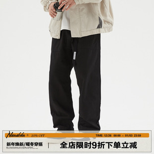 长裤 男道秋冬季 男日系cityboy宽松阔腿工装 百搭直筒休闲裤 潮 新款