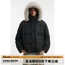 款 冬季 保暖连帽面包服棉衣 可拆卸毛领90白鸭绒羽绒服男士 男道美式