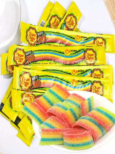 Alpine Treasure Pearl Sour Strip Сенди Соус Длинные радуги радужная тяга сахарная пленка верблюжь.