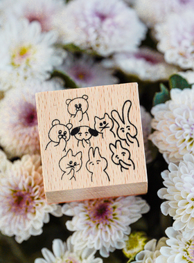 【Lookstamp】 原创可爱手账素材  旅行街景 木质手帐印章