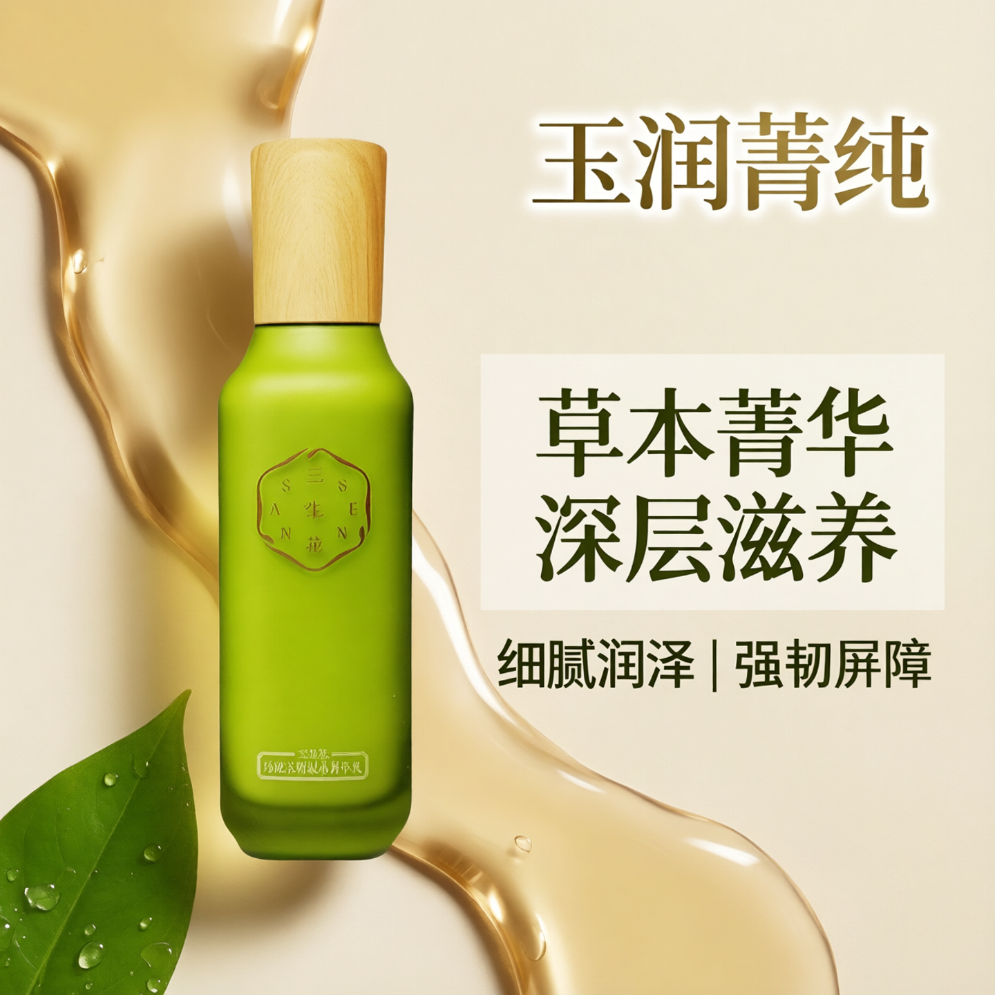 百雀羚三生花玲珑玉润菁纯精华美容液醒肤水乳液面霜睡眠面膜无盒