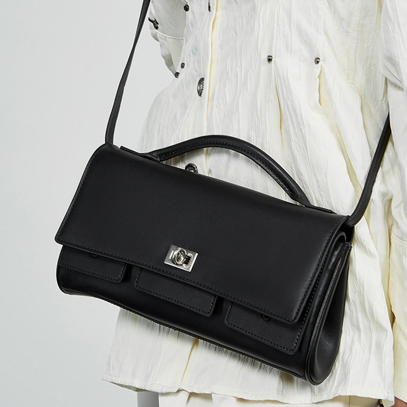 韩系斜挎包纯色洋气手提包