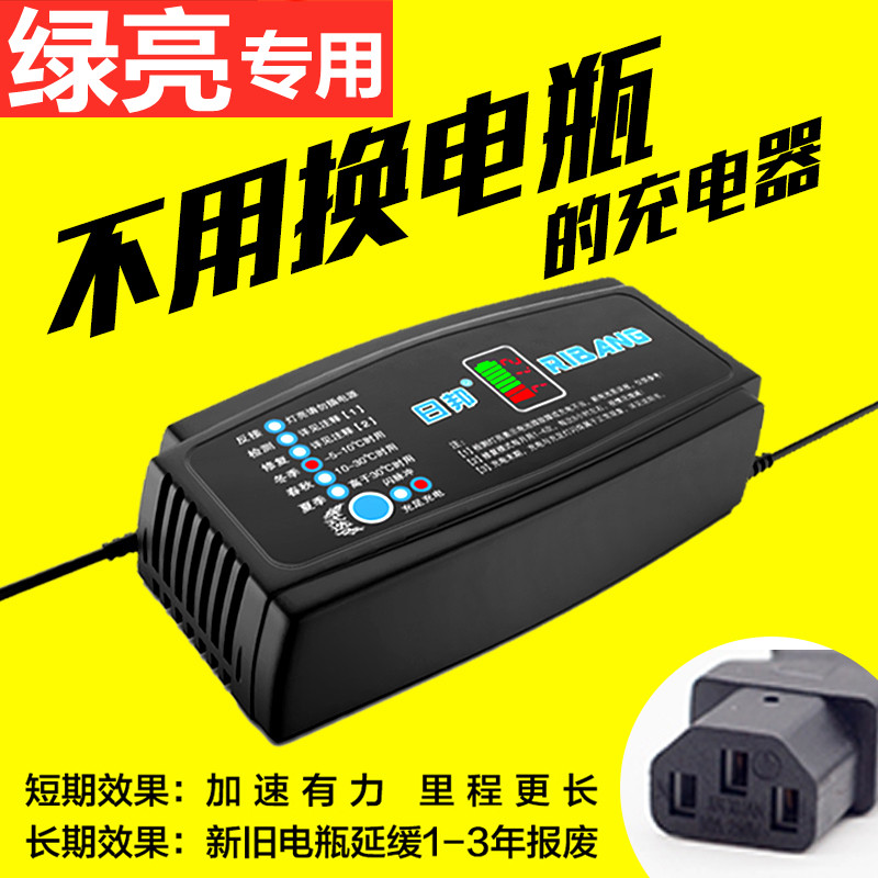 绿亮电动车电瓶充电器48V20AH48V12AH60V20AH64V72V20A依莱达绿源 电动车/配件/交通工具 电动车充电器 原图主图