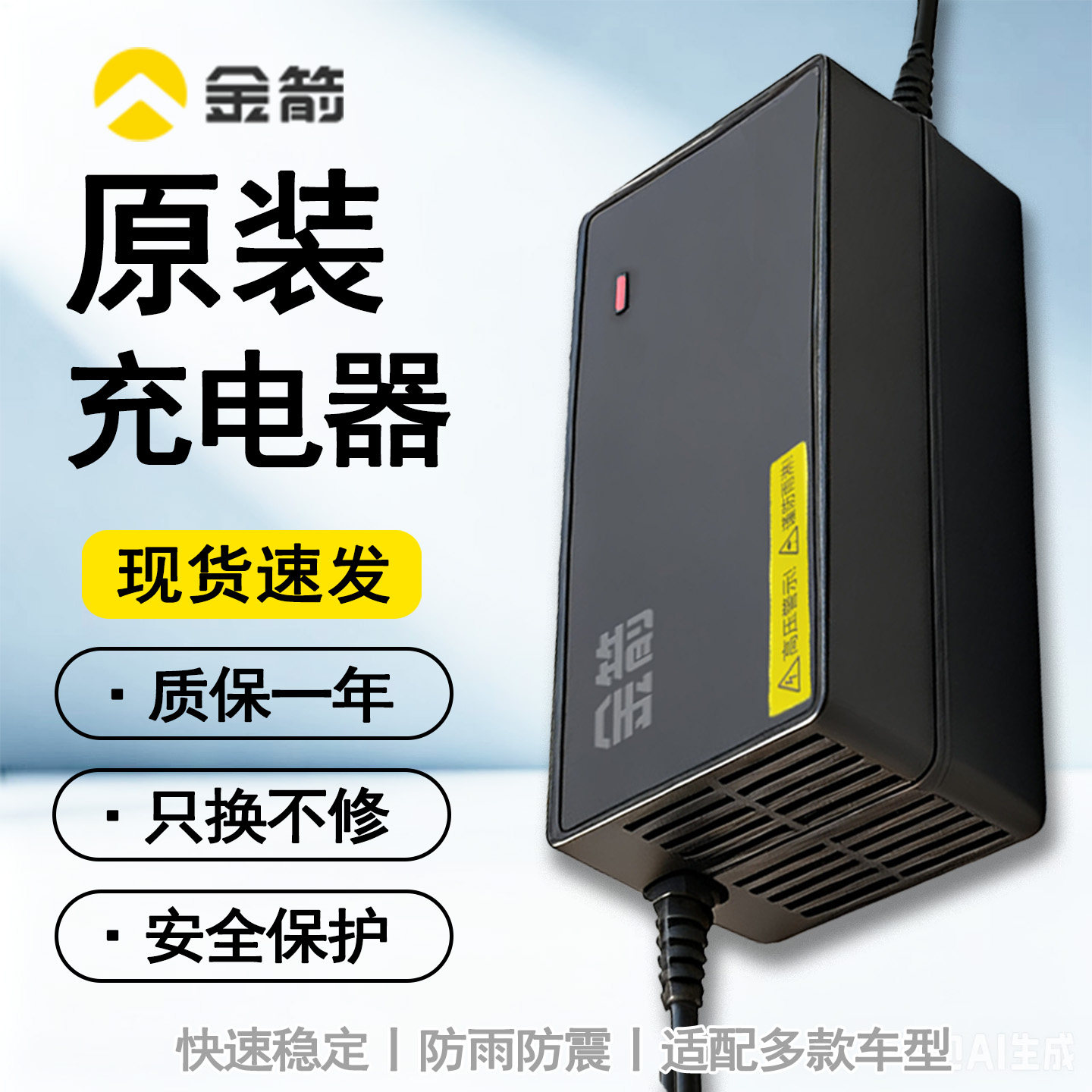 原装金箭电动车充电器48v20ah60V72V金箭电瓶车正品充电器灌胶