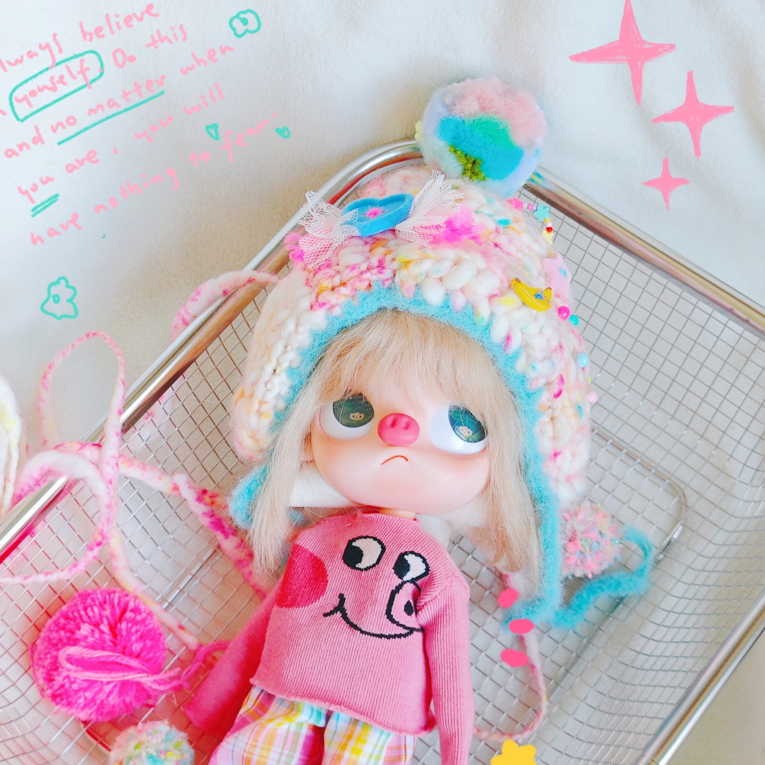 zsiga可动人偶嘎子姐手作娃衣帽子 多巴胺猪猪女孩,模玩/动漫/周边/娃圈三坑/桌游,潮玩娃衣,淘宝优惠券,粉丝福利购,淘宝优惠卷