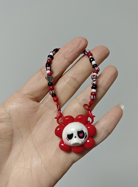 【满3件包邮】labubu拉布布链条包tycoco骷髅男朋友斜挎包