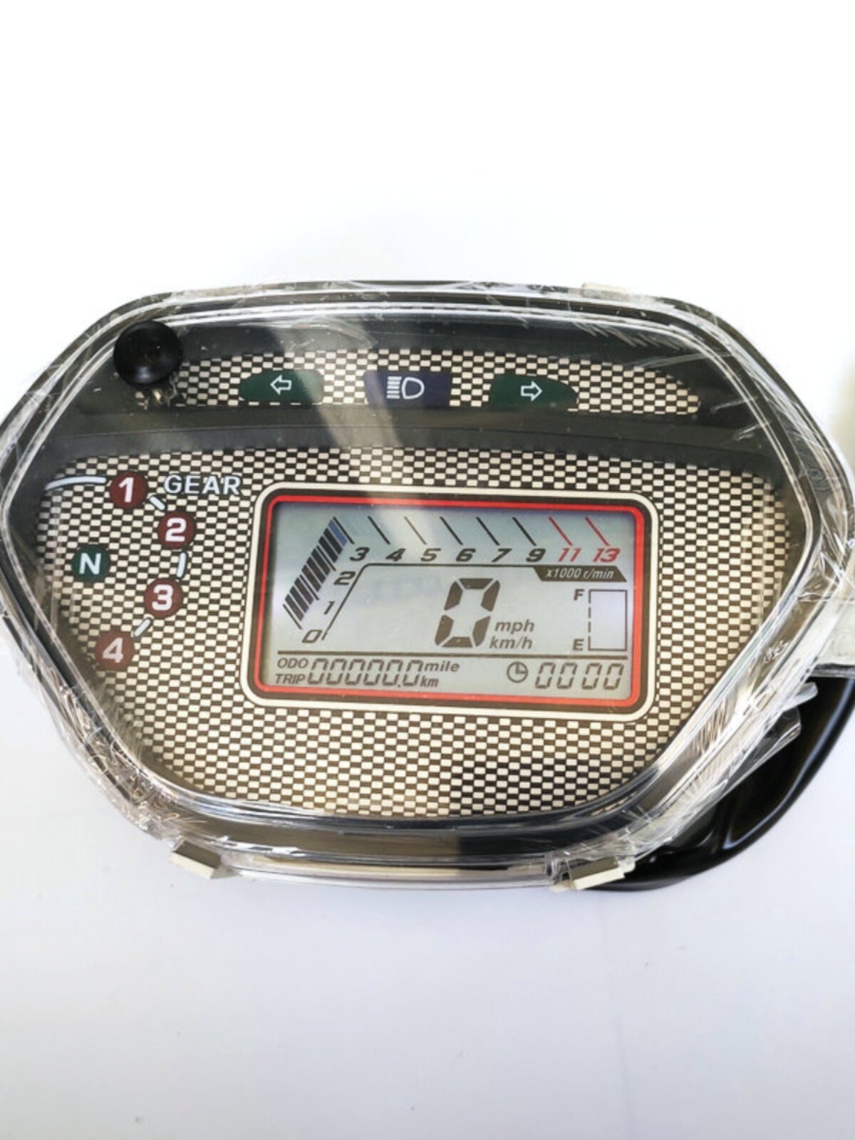 태국 혼다 TBT110 수정 7 색 LCD 계기 마일리지 다이얼 어셈블리에 적합한 곡선 빔 오토바이 컴퓨터