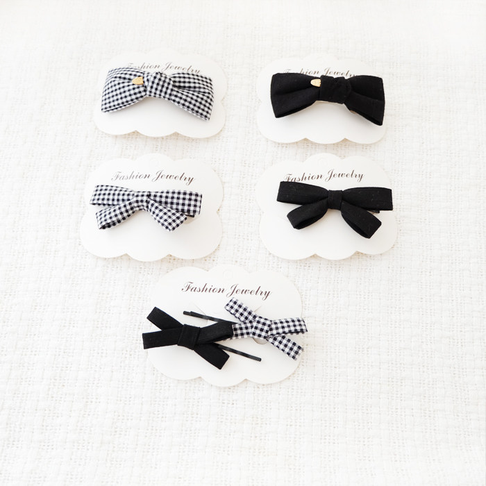 原创高端经典黑白小格子蝴蝶结发夹韩国进口小号弹簧夹头发饰套装,饰品/流行首饰/时尚饰品新,发饰,淘宝优惠券,粉丝福利购,淘宝优惠卷
