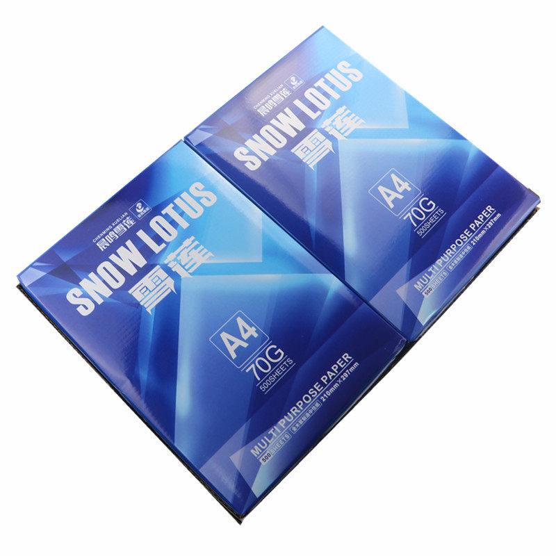 CHENMING SNOW LOTUS A4 인쇄 복사 용지 전체 상자 무료 배송 70G 단일 팩 500 매 사무용 백서 다기능 용지