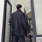 新款机能风休闲风衣男重工铆钉款暗黑夹克上衣潮A452--6283--P195，男装夹克，电商A452