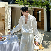 宫廷风飘带设计贵气立领长袖 衬衫 上衣A452 新款 H207 P135