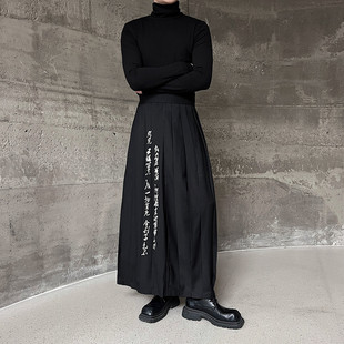 复古国风刺绣男女款 6428 百褶裙个性 A452 P125 潮流裙装 早春新款