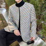 小香系列彩色复古编织面料西服外套夹克上衣A452--6188--P155，男装西服，电商A452