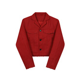 新款编织粗呢小香风短款外套个性中古风西服上衣A452--6396--P135，男装西服，电商A452