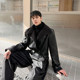 冬装 P145 H133 新款 复古风PU皮夹克外套男休闲潮流机车外套A452