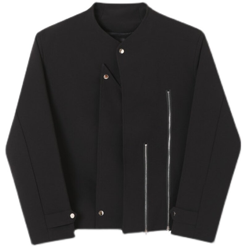 春上新暗黑风机车夹克男个性百搭立领休闲外套潮A452--6208--P135,男装夹克,电商A452